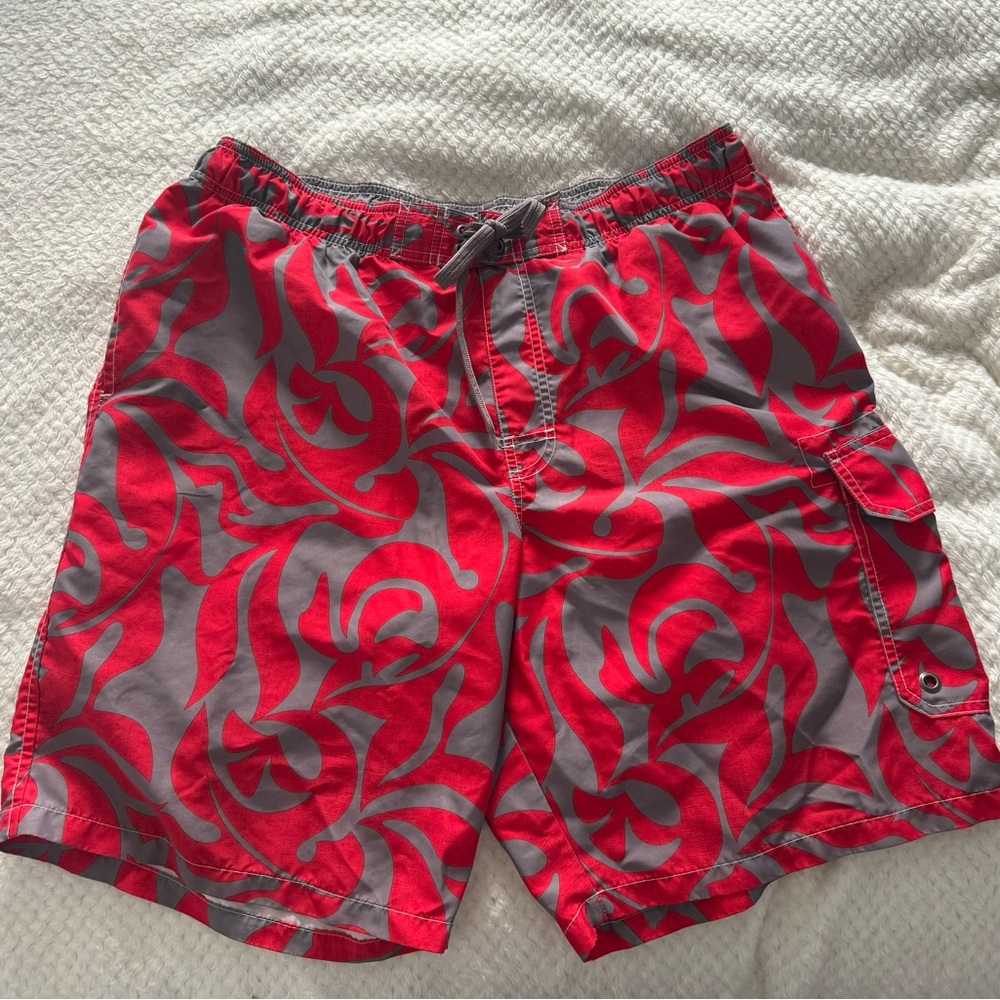 Sonoma Red and Gray Men's Board Shorts